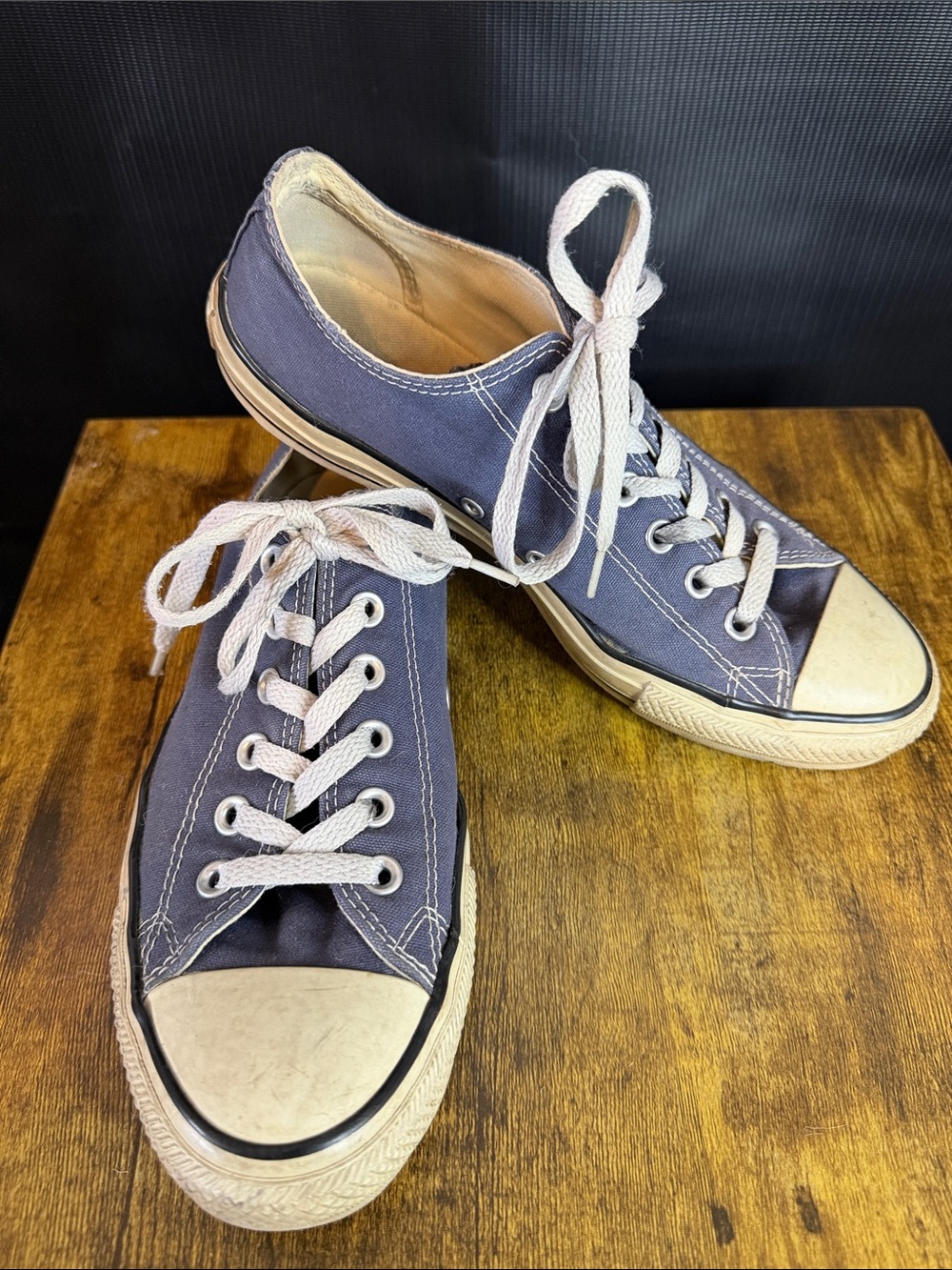 Converse Low-Top Sneakers in Navy with White Accents
